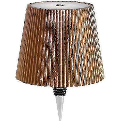 Lampe LED sans fil pour bouteilles de vin, abat-jour 3 couleurs, intensité lumineuse réglable en continu, idéale pour les bars (B p20241126157) (1/5)