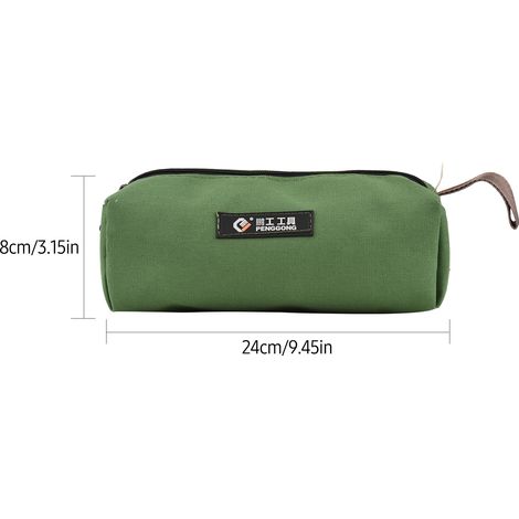 PENGGONG sac de rangement d'outils pochette en toile à fermeture éclair dragonne électricien sac à outils pour le travail du bois organisateur (1/5)