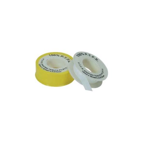 NASTRO TEFLON PROFESSIONALE GAS- MM.12 MT.12 MM.0,075 - 10 pezzi