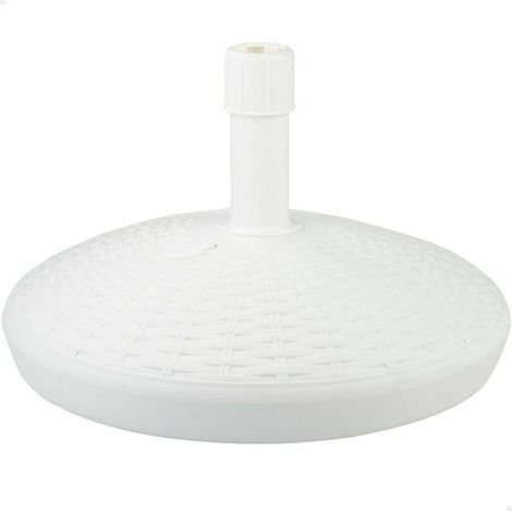Aktive Sonnenschirmbasis 58x35 cm Weiß 30kg Sonnenschirmständer