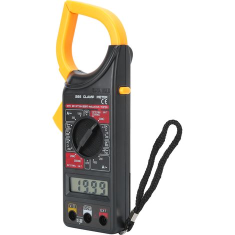 DT-266 Digitales Zangenmessgerät, tragbares elektronisches Multimeter zur Spannungs- und Strommessung (1/5)