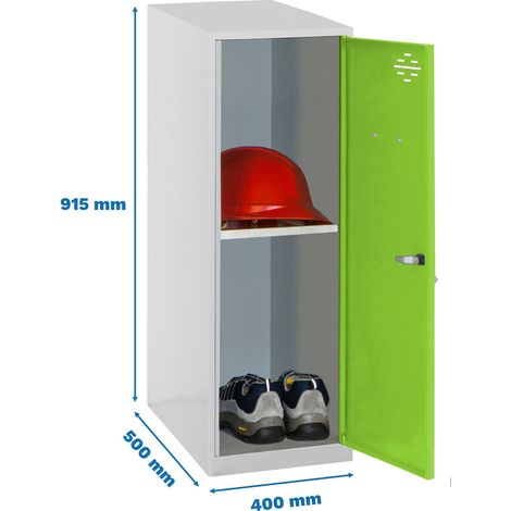 Simonrack Simonlocker Dism Mini grau mit grüner Tür