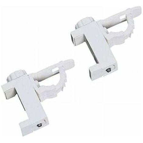 2Pcs Adjustable Crossbar Clamp Holder and Hook Curtain Rod Towel Storage Rack for Organizer (1/5)