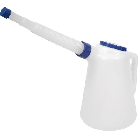 Sealey JDL5B Oil Container with Flexible Spout 5L - Blue Lid