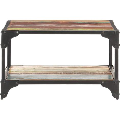 Maison Exclusive - Tavolino da Salotto 60x60x35 cm in Legno Massello di Recupero (1/5)