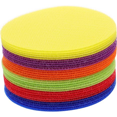 72pièces Autocollants Ronds pour Marquer Tapis Garçon Fille Colorés pour Délimiter Espaces Autocollants pour Garçon Fille (1/5)