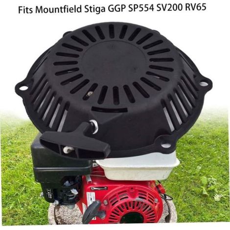 Ensemble de démarreur à recul pour tondeuse - Compatible Mountfield Stiga GGP SP554 SV200 RV65 Installation facile - Noir 22224cm (1/5)