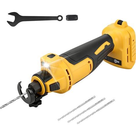 Akku-Trockenbauschneidwerkzeug, kompatibel mit Dewalt 18V/20V-Akkus, 30.000 U/min, verstellbares Rotationssägen-Set mit einer Schnitttiefe von 15–35 mm für Holz, Blech und Kunststoff (1/5)