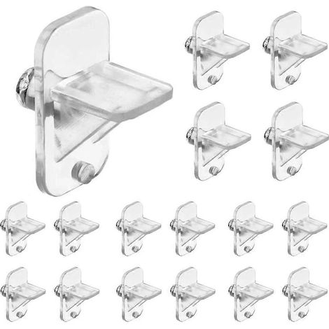 Chevilles de rangement de 6,35 mm (1/4 pouce), 20 pièces, chevilles en plastique pour bibliothèque et armoire de cuisine (1/5)