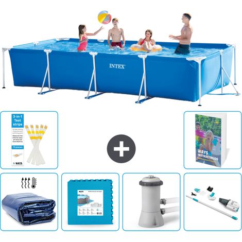 Rechteckiger Frame Pool - 450x220x84 cm - 7-teilig S145 (1/5)