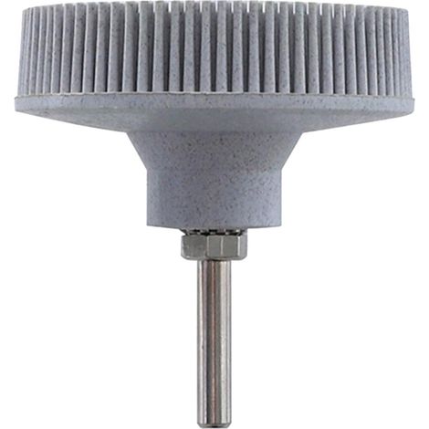 Borstenpolierbürste, 7,6 cm (3 Zoll) 120er Körnung Borstenscheibe, Schleifbürste, Diamantgummipolierscheibe, geeignet für feine Metalle (weiß).