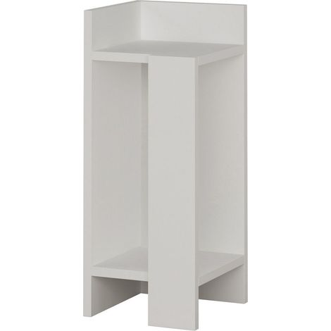 Table de chevet d'angle gauche 2 niveaux ELOS (1/3)