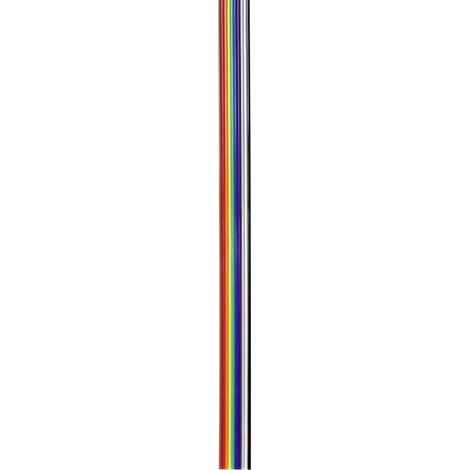 TRU COMPONENTS TC-7638572 Câble de données Pas: 1.27 mm 20 x 0.125 mm² multicolore 10 m R708121 (1/3)