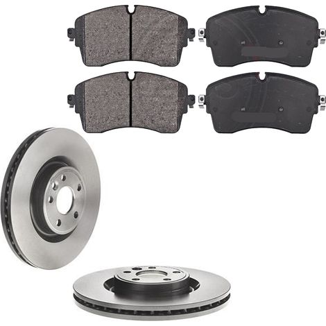 KIT FRENI ANTERIORI compatibile con JAGUAR E-PACE (X540) - DISCHI + PASTIGLIE OEM: P36036, P44026, P44026X / 18461 , 18741 /SOSTITUZIONE DIRETTA/BASSA POLVERE/SILENZIOSO (1/5)