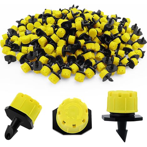 200 Goutteur Irrigation, Réglable 0-70 L/h, Interface 4mm, Pour Jardin, Serre, Pelouse