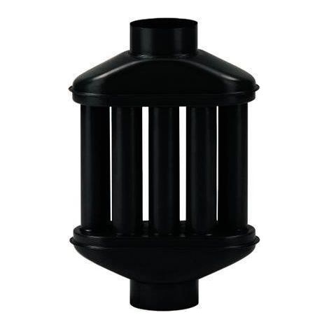 TUBO STUFA DIFFUSORE SCAMBIATORE NERO OPACO CM 13 ALA