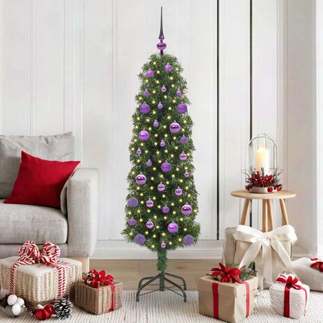 Künstlicher Weihnachtsbaum mit 150 LEDs mit Ständer Grün 150 cm (1/5)