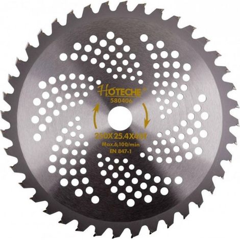 Trade Shop - KREISSÄGEBLATT 250 X 25,4 MM 40T GEZAHNTE TRENNSCHEIBE 580406 - (1/4)