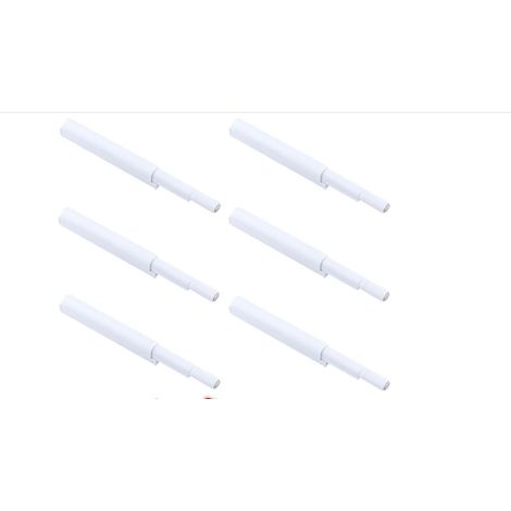 Serrures magnétiques invisibles à ouverture par pression, lot de 10 serrures de meuble blanches sans clé (1/5)