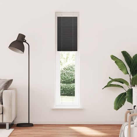 Maison Exclusive - Tenda Plissettata Nera 50x200 cm Larghezza Tessuto 49,4 cm