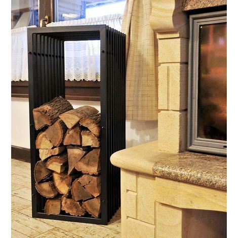 Kaminholzregal D-Stil Kaminholzständer 100 cm Holzkorb Kaminholzhalter Holzregal (1/5)