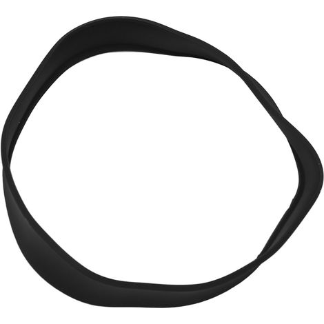 Guide de coupe de cheveux lavable en silicone noir pour une meilleure efficacité et une coupe de nuque efficace à domicile (1/5)