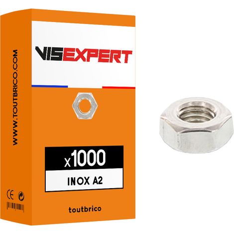 écrous hexagonaux inox A2 - Vis Expert (1/4)