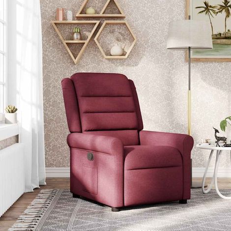 vidaXL Relaxsessel Weinrot Stoff (1/5)