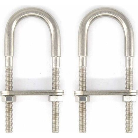 M6x90 Boulon en U en acier inoxydable 304 (2 pièces) (1/4)