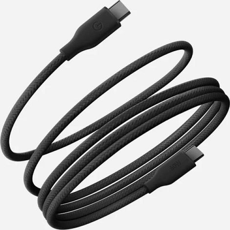 Energea Helix 60 USB-C-zu-USB-C-Magnetkabel, 480 Mbit/s, 60 W, 1,5 m, Schwarz (1/2)