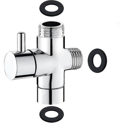 Inverseur de douche en laiton massif G 1/2 pouce à 3 voies (1/3)