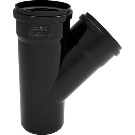 BRAGA A 45° MASCHIO/FEMMINA ""PHONOBLACK"" Ø100 x Ø50 mm