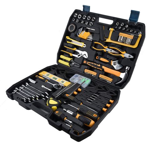 168-teiliges Steckschlüssel-Set mit Schraubendrehern, Zangen und Mehrzweckwerkzeugen für Mechaniker und Reparaturen (1/5)