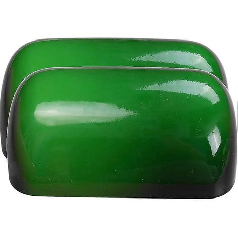 Abat-jour en verre vert pour lampe de banquier (1/5)
