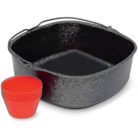 Gants de cuisine en silicone pour friteuse à air chaud - Résistants à la chaleur et antidérapants - Accessoires de cuisine 18 cm (1/5)