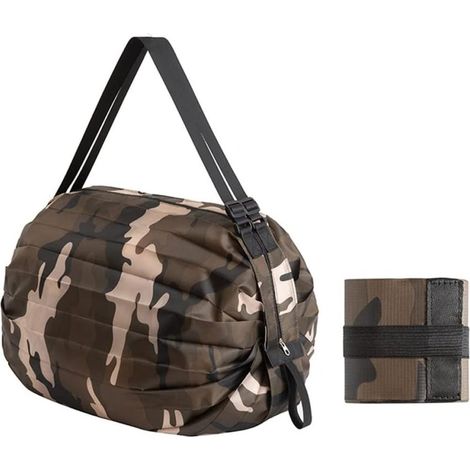 Sac de courses extra large/Sac de supermarché écologique - Camouflage marron (1/5)