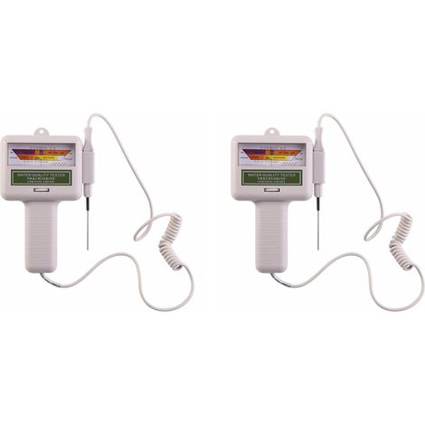2X Testeur de Chlore de L'Eau PH Piscine Qualité Spa Compteur de Niveau Analyse Moniteur de Mesure Détecteur Vérifier (1/5)