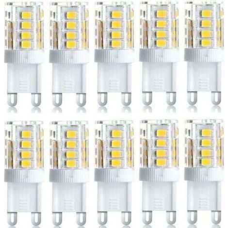Lot de 10 Projecteur LED. lumière décorative LED. ampoule LED G9. 5 W blanc chaud blanc froid. ampoules LED à économie d'énergie. ampoule halogène de rechange. AC 230 V non dimmable (1/4)