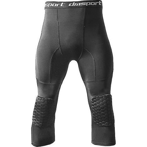 Pantalon de compression 3/4 homme avec genouillère, leggings de basket multi-usage, pantalon de sport (1/5)