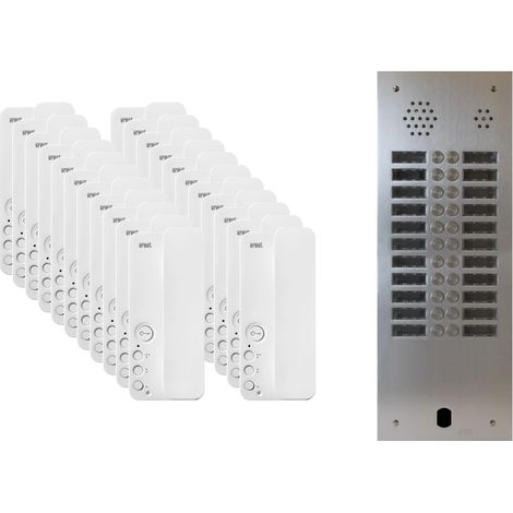 Kit interphone 2 rangées avec 22 combinés URMET Collectif