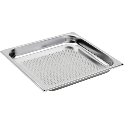 Bac gastronorme perforé GN 2/3 - 65 en inox REDFOX - GND 2/3-65 - REDFOX