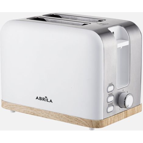 Tostador pan Thaler 930W blanco/haya/plata 7 niveles 2 ranuras