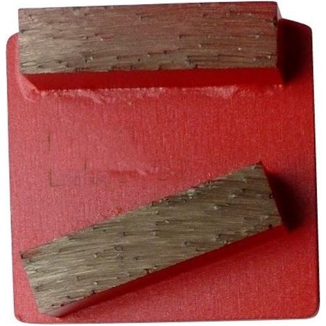 Segment de ponçage diamanté Gr 80 fixation compatible Husqvarna - béton dur ou chape - Diamwood (1/2)