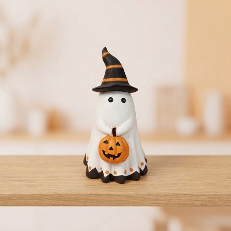 Décoration fantôme d'Halloween, ornement citrouille amusant et créatif, accessoire de décoration pour fête, peluche mignonne -- 1 pièce -- BIEMMEDUE (1/5)