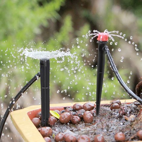 20 Stück verstellbare Mikro-Tropfbewässerung mit 8 Wasserauslässen, Gartensprenger-Tropfer-Bewässerungswerkzeug (1/5)