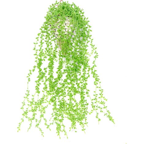 5 Plantes Artificielles Suspendues, 75 cm - Décoration Verticale Artificielle, Plantes Tombantes pour Salon et Bureau (1/5)