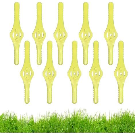 Lames de Rechange en Plastique de 15 cm pour Coupe-Bordure, Lames en Plastique pour Coupe-Bordure, Accessoires de Coupe-Bordure, Lames en Plastique pour Tondeuse avec Lame