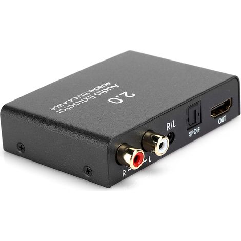 Extracteur audio HDMI 2.0 1x1 4K 60 Hz, répartiteur optique numérique YUV4:4:4 HDR (110-240 V) UE (1/5)