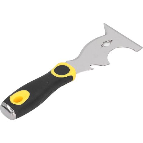 Couteau à mastic multifonctionnel de 7,5 cm en acier inoxydable avec manche en caoutchouc (1/5)