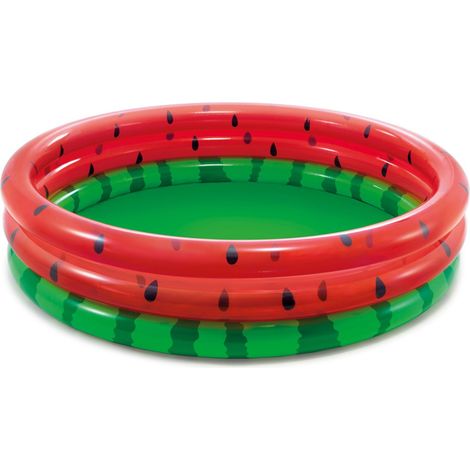 PISCINA GONFIABILE ANGURIA TRE ANELLI +2 ANNI - cm.168x38h. - peso kg.2,17 (58448) (1/6)